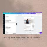 canva media kit template