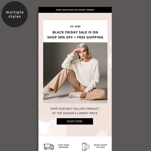 black friday email template