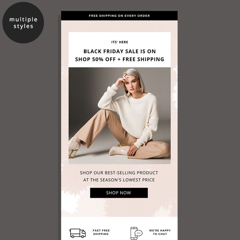 black friday email template