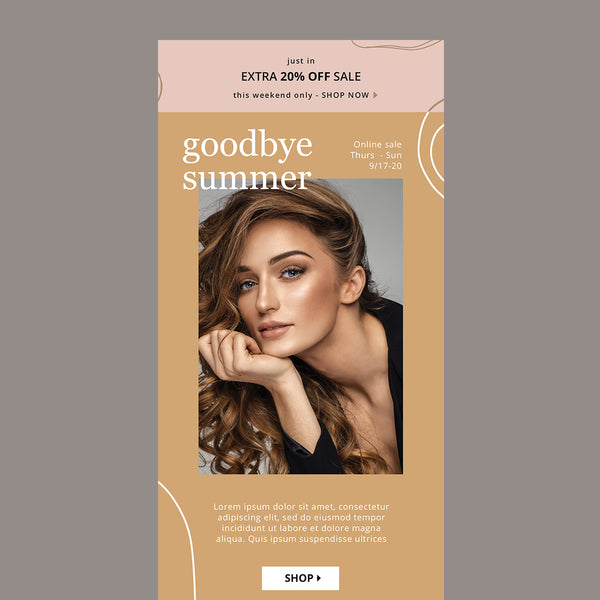 klaviyo email template