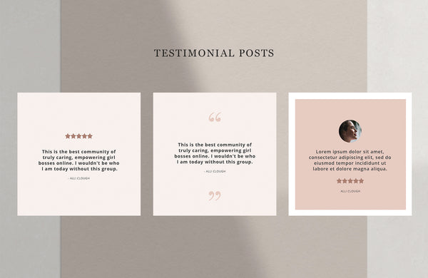 Blush Vibes Instagram Template Pack