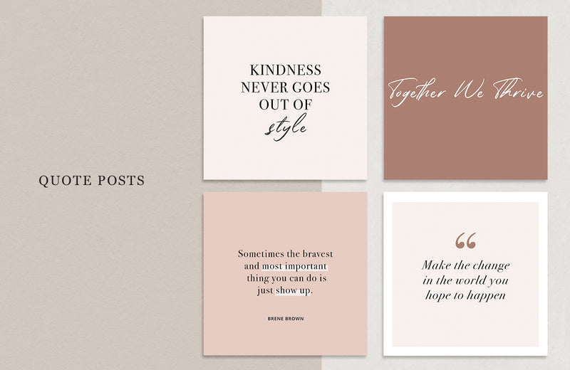 Blush Vibes Instagram Template Pack