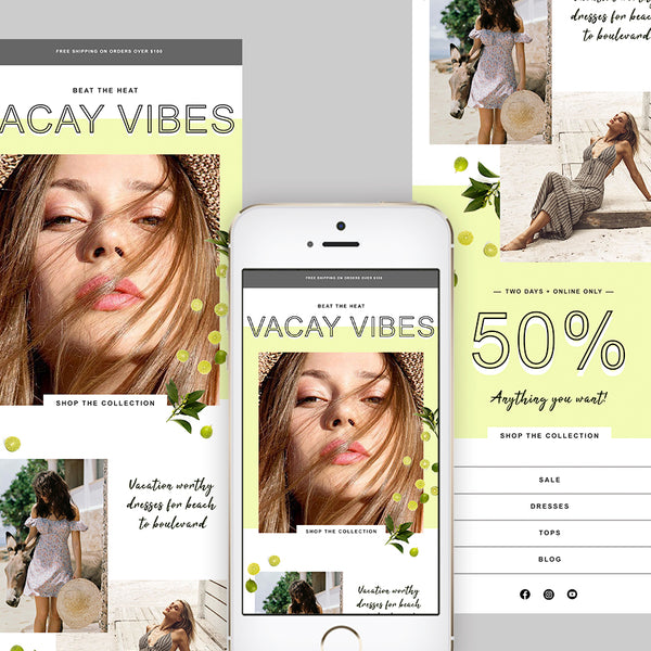 klaviyo custom email template