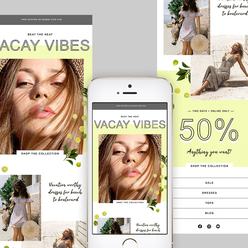 klaviyo custom email template